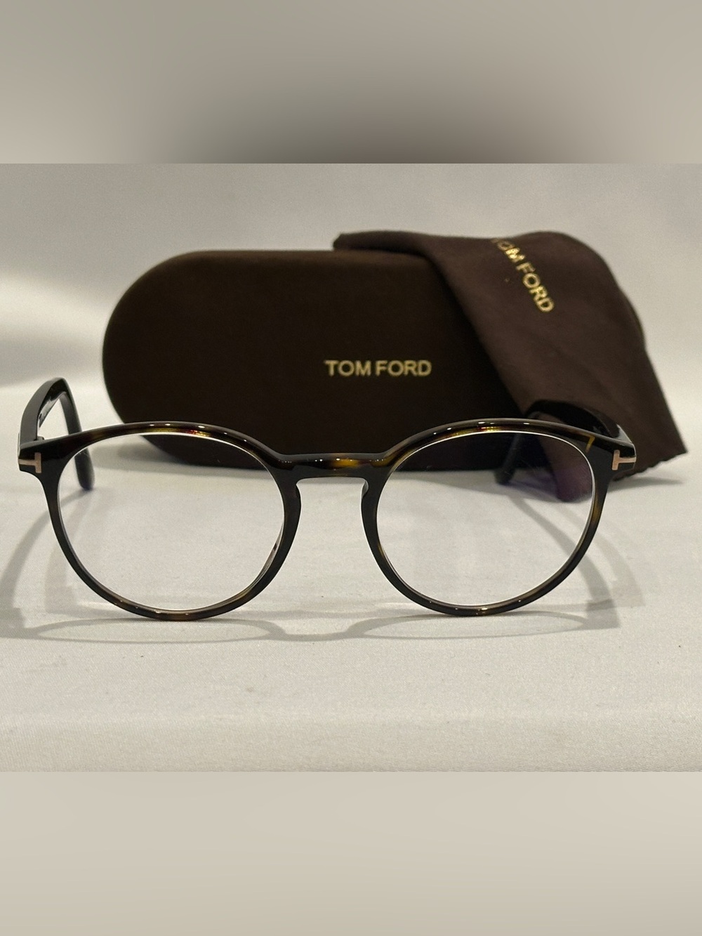 Tom Ford TF5524 Havana 54mm Unisex Eyeglasses Frames Made in Italy NWOT w/ Case